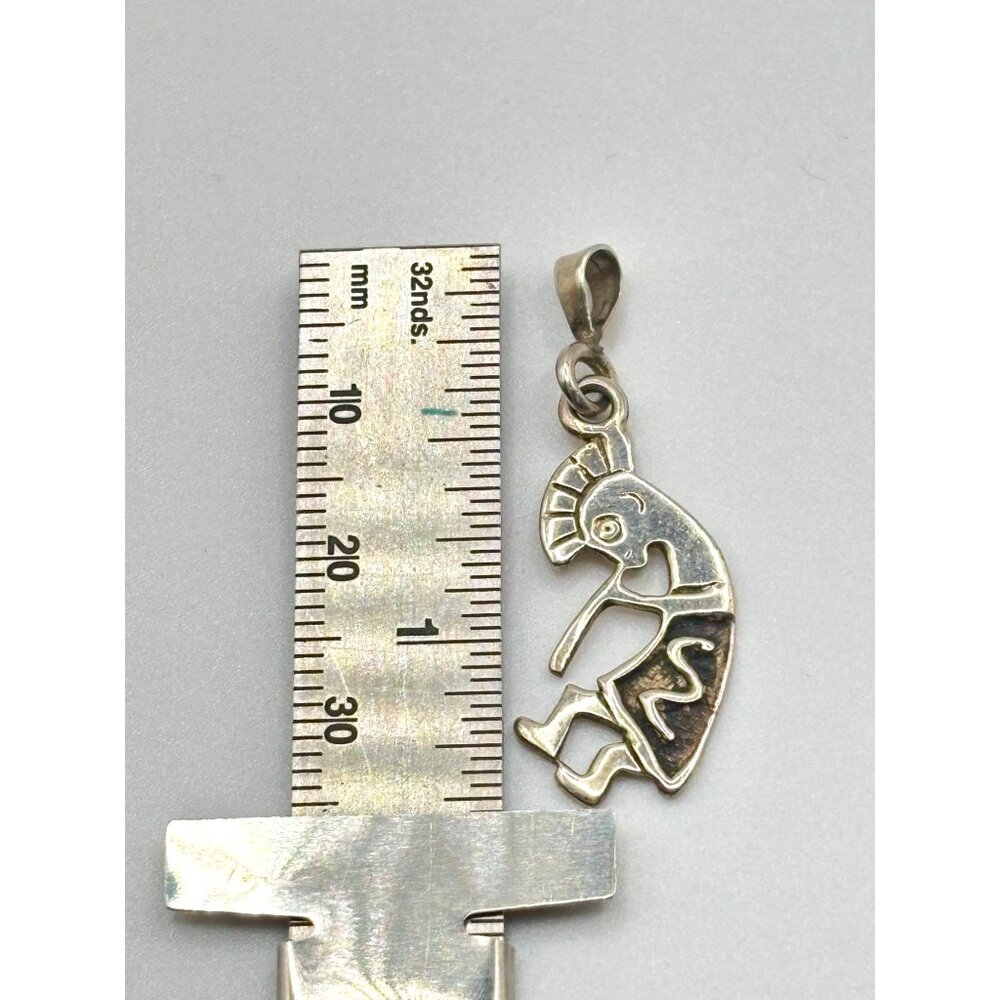 Sterling Silver Kokopelli Pendant Charm 925 - Picture 7 of 7